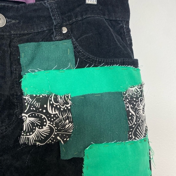 Gloria V. Jeans Missy Senora Corduroy Stretch patchwork Distressed Size 8 - Picture 5 of 12